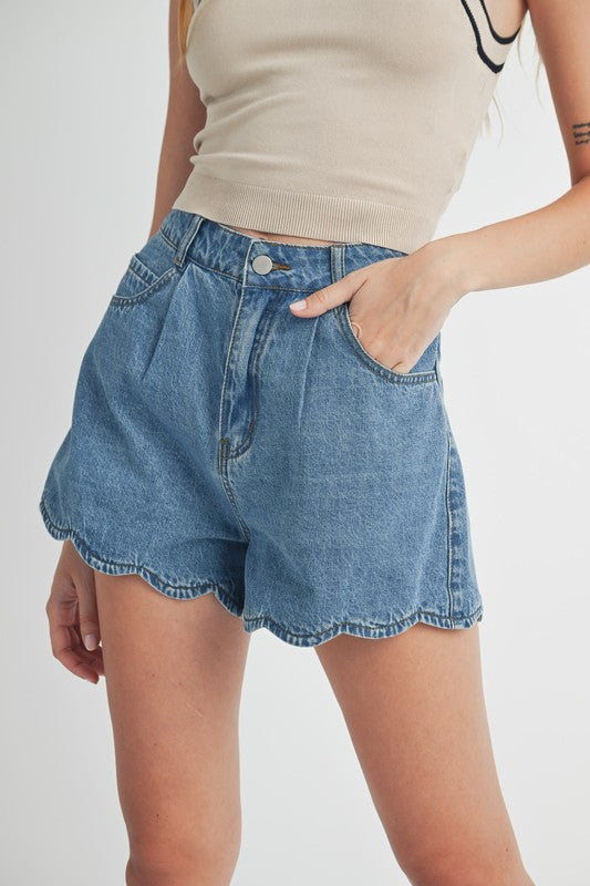 With Me Denim Shorts
