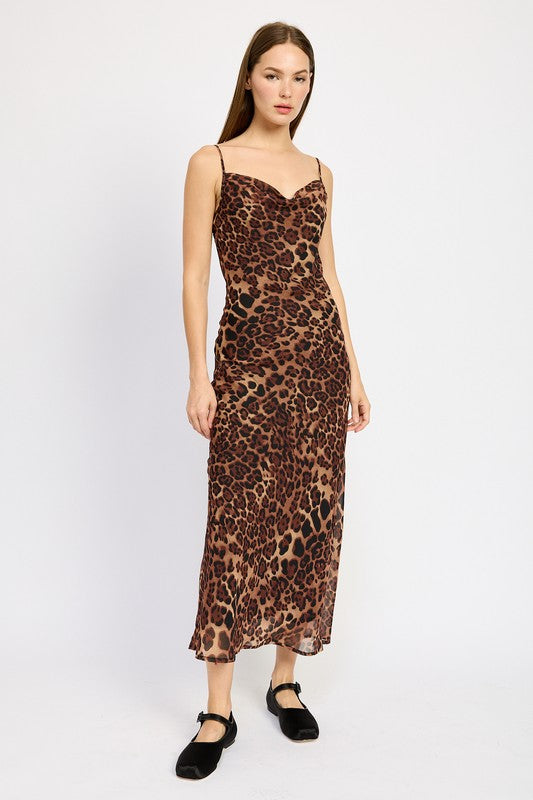 All You Said Leopard Maxi Dress