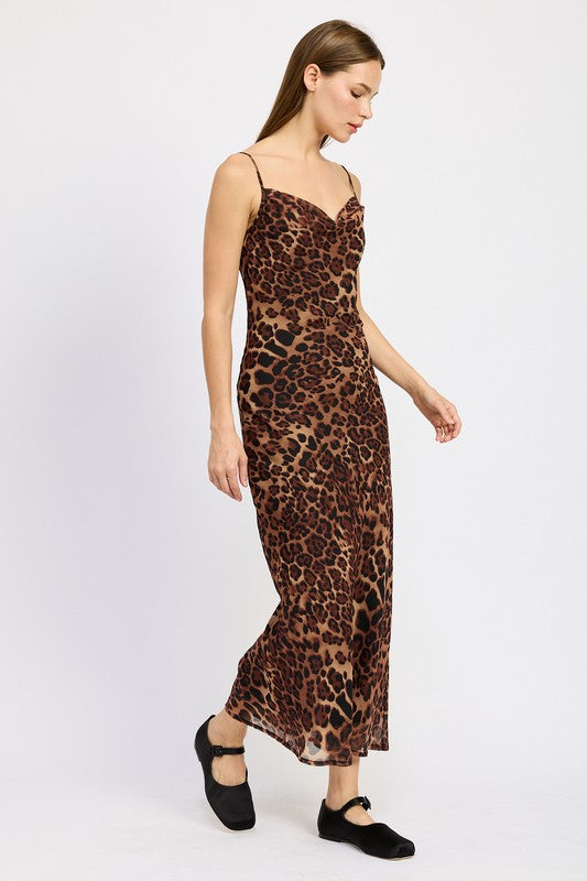 All You Said Leopard Maxi Dress