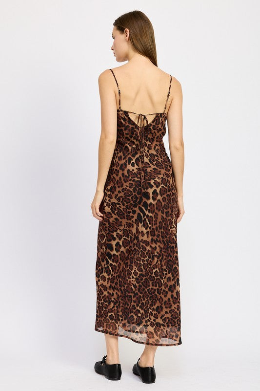 All You Said Leopard Maxi Dress