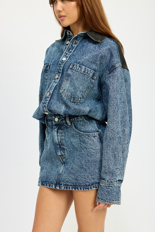 On My Mind Denim Dress