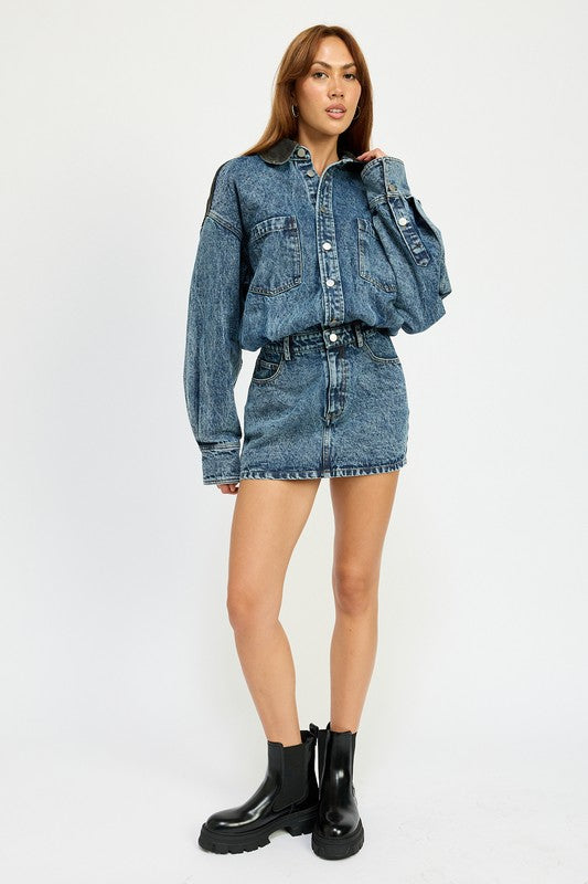 On My Mind Denim Dress