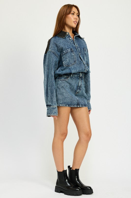 On My Mind Denim Dress