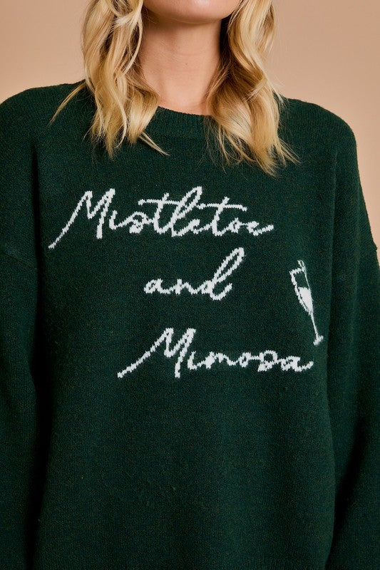 Mistletoe & Mimosa Sweater